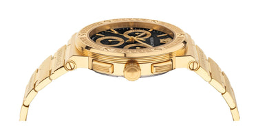 Versace Herren Uhr Armbanduhr GRECA LOGO CHR Armband Edelstahl gold VEZ9004 21
